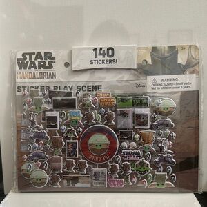 Star Wars Mandalorian Sticker Play Scene